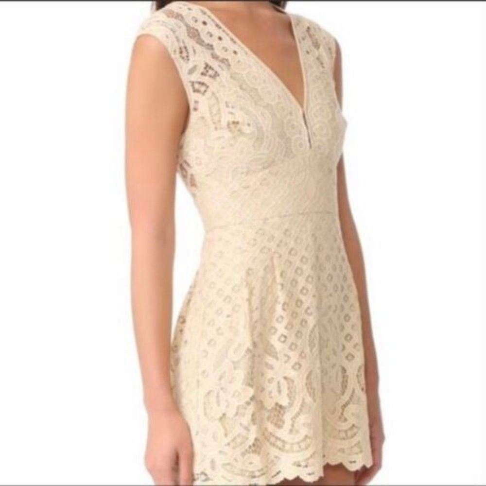 Free People Size 6 Cream Dress - Picture 2 of 9